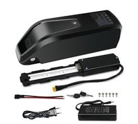 UBETTER 48V 20Ah Batteria per bicicletta elettrica con 30A BMS, caricatore rapido da 2A, uscita USB, blocco sicuro, indicatore luminoso a LED, piastra di base a 5 pin, per motore 0-1400W