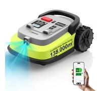 UBHOME M10 Robot Tagliaerba senza Filo Perimetrale, RTK+Visione,Navigazione Smart, Giardini fino a 1000 m², Evita Ostacoli, Controllo App, 55% di pendenza, Altezza di Taglio 30-60mm
