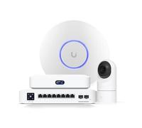 Ubiquiti Network & Security Pack - Cloud Gateway Max, 4× Punti di Accesso WiFi 7, Switch 8 Porte L3 PoE+/PoE++, 4× Telecamere PoE 2K G5 Flex - Kit professionale ad alte prestazioni