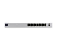 Ubiquiti Switch Gestito 24-Port PoE Gigabit Ethernet 1U Argento