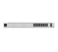 Ubiquiti Switch Gestito PoE 16-Port Gigabit Ethernet 1U Argento
