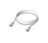 Ubiquiti Cavo di rete UACC-CABLE-PATCH-EL-3M-W – Cat6, 3 m, bianco traslucido, 2,5 mm