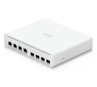 Ubiquiti UISP Switch Plus Gestito 2.5G Ethernet [100/1000/2500] Supporto Power over Ethernet [PoE] 1U Bianco (2.5 GbE PoE switc