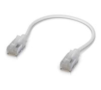 Ultra-thin braided shielded - RJ45 patch cable, designed - and optimized for 10 GbE networking. 0.15M-W-24 - Warranty: 24M