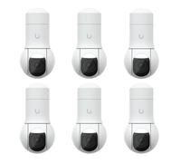 Ubiquiti UVC-G5-PTZ 4MP Telecamera di Sicurezza PTZ Bundle 6 Pezzi - IP Dome Esterno IP66, Visione Notturna IR 20m, PoE, 2688x1512 HD, Sistema Videosorveglianza Professionale Casa Azienda