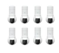 Ubiquiti UVC-G5-PTZ 4MP Telecamera di Sicurezza PTZ Bundle 8 Pezzi - IP Dome Esterno IP66, Visione Notturna IR 20m, PoE, 2688x1512 HD, Sistema Videosorveglianza Professionale Casa Azienda