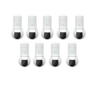 Ubiquiti UVC-G5-PTZ 4MP Telecamera di Sicurezza PTZ Bundle 9 Pezzi - IP Dome Esterno IP66, Visione Notturna IR 20m, PoE, 2688x1512 HD, Sistema Videosorveglianza Professionale Casa Azienda