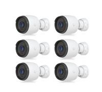 Ubiquiti UVC-G6-BULLET-W 4K 8MP Telecamera IP Bundle 6 Pezzi - Bullet Esterno IP66 PoE, Visione Notturna 30m, AI Persone e Veicoli, Sistema Videosorveglianza Professionale