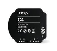 ubisys Unità di comando C4 (Series 2): Zigbee + Bluetooth | Zigbee Direct Device | Configurabile senza gateway | Collegabile ad altri componenti ubisys per controllare ad esempio luci e persiane.