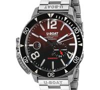 UBOAT Orologio analogico da uomo al quarzo con cinturino in acciaio inossidabile mid-39781, argento