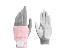 UBOHUZ 1 paio di guanti da golf donna Guanti termici ispessiti in peluche autunnali e invernali Per Sport All'aperto(Pink,20)
