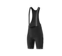 UBOHUZ 1 Paio di Pantaloni da Ciclismo Uomo, con Bretelle su Strada, processo a Quattro Aghi e Sei Fili, Tessuto ad Alta Elasticità, Pantaloncini Cinturino per Ciclismo(Black,XXL)