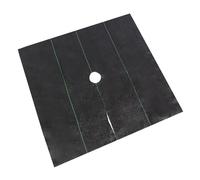 UBOHUZ 10pcs Square Weed Barrier Fabric Garden Tree Protection Weeds Mat with Hole for Root Grass Control Grow Ground Covering per Controllo delle Erbacce(1.0x1.0M)