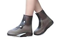 UBOHUZ 2 paia di copriscarpe scarpe da pioggia impermeabili riutilizzabili uomo donna antiscivolo lavabili per Interni ed Esterni, Palestra(Brown,2XL fit 43-45)