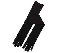 UBOHUZ 2 paia di guanti lunghi da prestazione semplici donna, cameriera, cerimoniali guida Per Feste(Black)