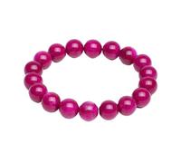 UBOHUZ 2 pezzi Braccialetto di diaspro calcedonio rosso violaceo Uomo Ciondoli Braccialetti di perline Donna Catena yoga Braccialetti Gioielli 6/8/10/12mm Per Donna(10mm)