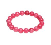 UBOHUZ 2 pezzi di pietra rossa rodocro calcedonio bracciali 6/8/10/12mm braccialetti con ciondoli gioielli da donna Per Donna(6mm)