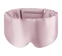 UBOHUZ 2 Pezzi Maschera for Dormire in Seta di gelso Copertura for Gli Occhi in for Oscurante for Chi Dorme Lato Benda for l'occhio da Viaggio Morbida Liscia per Occhi Notte(Pink)
