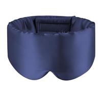 UBOHUZ 2 Pezzi Maschera for Dormire in Seta di gelso Copertura for Gli Occhi in for Oscurante for Chi Dorme Lato Benda for l'occhio da Viaggio Morbida Liscia per Occhi Notte(Dark Blue)