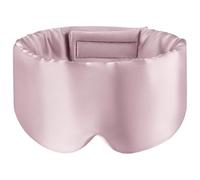 UBOHUZ 2 Pezzi Maschera for Dormire in Seta di gelso Copertura for Gli Occhi in for Oscurante for Chi Dorme Lato Benda for l'occhio da Viaggio Morbida Liscia per Occhi Notte(Pink)
