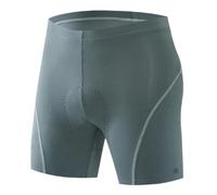 UBOHUZ 2 Pezzi Pantaloncini da Ciclismo Uomo, Biancheria Intima con Imbottitura in Spugna ad Alta Elasticità, Antiurto, Mountain Bike per Ciclismo(Green,L)