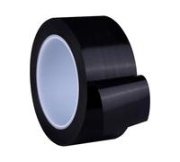UBOHUZ 2 rotoli di nastro avvertimento pericolo, sicurezza for pavimenti magazzini e palestre Per Segnalazione Di Pericolo(Black,17M_0.15MM_40MM)