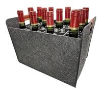 UBOHUZ 2PCS 12-Compartment Felt Storage Basket, Portable & Modular Design For Kitchen, Home, And Beverage Organization per Bottiglie di Vino