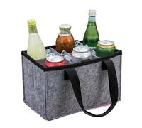 UBOHUZ 2PCS 6 Compartments Wine Bottle Holder Bag With Handle Multi-Purpose Carrier Washable Drink Wedding per Bottiglie di Vino