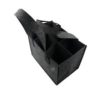 UBOHUZ 2PCS Portable 6 Bottles Felt Wine Bottle Holder Bag Grey Protective Storage Washable Foldable Carrier Home per Bottiglie di Vino