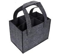 UBOHUZ 2PCS Wine Handheld Bag Red 6-Bottle Pack Storage per Bottiglie di Vino(Gray)