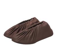 UBOHUZ 6 paia di copriscarpe impermeabili antiscivolo for scarpe Copriscarpe da pioggia riutilizzabili lavabili for interni per Interni ed Esterni, Palestra(Brown)