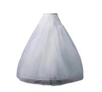 UBOHUZ Accessori da Sposa in Sottoveste in Tulle a 4 Strati, Senza Cerchi, for Abito a Trapezio con Sottogonna a Sbuffo per Vestito Abito da Sposa(4 White Layers)