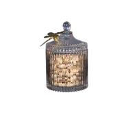 UBOHUZ Barattolo Di Caramelle In Vetro Con Coperchio Conservazione Chicchi Caffè Per Caramelle(10.5 * 17.5cm)