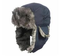 UBOHUZ Cappelli Invernali da Uomo, con paraorecchie, Caldi e Impermeabili, Aviatore, Cacciatore, Bombardiere, Protezioni for Le Orecchie per Caccia(Blue)