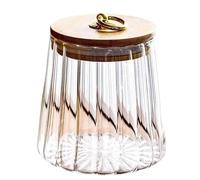 UBOHUZ Contenitore For Alimenti In Vetro Bottiglie For La Ermetico In Grani Tè Chicchi Di Caffè In Per Caramelle(Clear A)