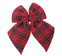 UBOHUZ Decorazione for Albero di Natale con Ciondolo a Forma di Fiocco a Scacchi retrò a Contrasto for Finestra, Porta, Oggetti di Scena for Il Giorno del Ringraziamento per Ringraziamento(Color 2)