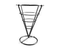 UBOHUZ Espositore for pollo con cestini for patatine fritte, cono, 5 pezzi, for Per Cono(Black)