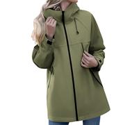 UBOHUZ Giacca da donna con cappuccio e cerniera, tinta unita, traspirante, antivento, impermeabile, sottile, for campeggio alpinismo all'aperto Per Uomo(Color 5,M)