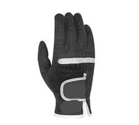 UBOHUZ Guanti da golf 2 pezzi che possono essere indossati su guanti morbidi e traspiranti in tessuto for mano sinistra destra for guidare Per Sport All'aperto(Black Right Hand,Size 24-ML)
