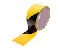 UBOHUZ Nastri di sicurezza neri e gialli in rotoli da 3, for segnalare pericolo su pavimenti, pareti, tubi attrezzature nei cantieri edili Per Segnalazione Di Pericolo(45mmX11m)