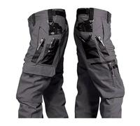 UBOHUZ Pantaloni Cargo Multitasche da Uomo, Lavoro, Primaverili, Autunnali, Impermeabili, antistrappo, Trekking, Larghi, Jogging per Escursionismo, Pesca, Sci E Campeggio(Color 4,3XL)