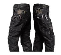 UBOHUZ Pantaloni Cargo Multitasche da Uomo, Lavoro, Primaverili, Autunnali, Impermeabili, antistrappo, Trekking, Larghi, Jogging per Escursionismo, Pesca, Sci E Campeggio(Color 3,M)