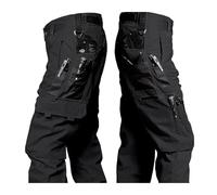 UBOHUZ Pantaloni Cargo Multitasche da Uomo, Lavoro, Primaverili, Autunnali, Impermeabili, antistrappo, Trekking, Larghi, Jogging per Escursionismo, Pesca, Sci E Campeggio(Color 2,L)