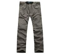 UBOHUZ Pantaloni da Uomo ad Asciugatura Rapida, Sportivi, all'aperto, Staccabili, Lunghi, Traspiranti, Impermeabili, for Alpinismo, Escursionismo per Escursionismo, Pesca, Sci E Campeggio(Brown,XL)