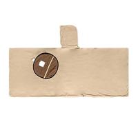 UBOHUZ Sacco a Pelo indossabile for Campeggio, Poncho, Rocker, Pile, Calore, Coperta con Cappuccio, Accessorio per Escursionismo(Light Coffee)