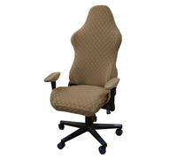 UBOHUZ Set di 4 Fodere for sedie da Gioco, universali, Elastiche, Computer Ufficio, con braccioli per Sedia da Gioco(Camel)