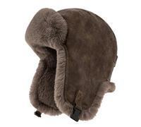 UBOHUZ SupSindy Cappello da Pilota Invernale Uomo, Esterno, for Motociclista, Antivento, Spesso, Caldo, in Pelliccia Sintetica, con paraorecchie, in Pelle, Termico per Caccia(Color 2)