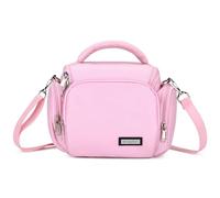 UBORSE Borsa per fotocamera SLR DSLR Mirrorless Rosa Custodia per fotocamera compatta a tracolla con cinghia rimovibile Impermeabile per donne e uomini (Rosa-1)