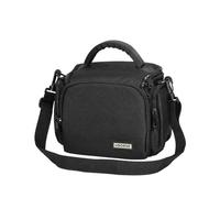 UBORSE Borsa per fotocamera SLR DSLR Mirrorless Rosa Custodia per fotocamera compatta a tracolla con cinghia rimovibile Impermeabile per donne e uomini (Nero-1)
