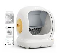 UBPet C20 Lettiera Gatto Autopulente, Ampia Apertura/0 Rischio di Trappola per Gatti/Deodorizzazione/Basso Ingresso Lettiera Elettrica Autopulente per Gatti Lettiera Automatica Katzentoilette